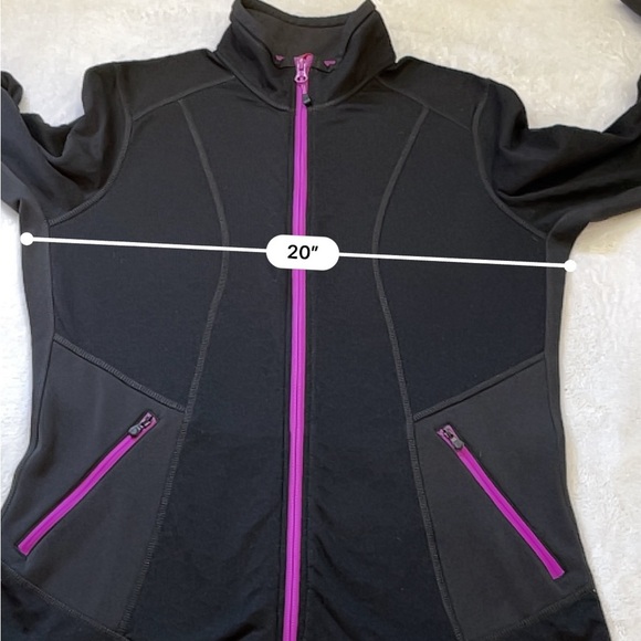 The North Face Black & Purple Full Zip Ski Jacket Women’s Size L AXNF FT206 - Picture 5 of 10